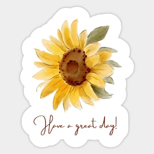 The Sunflower Digital Art Sticker